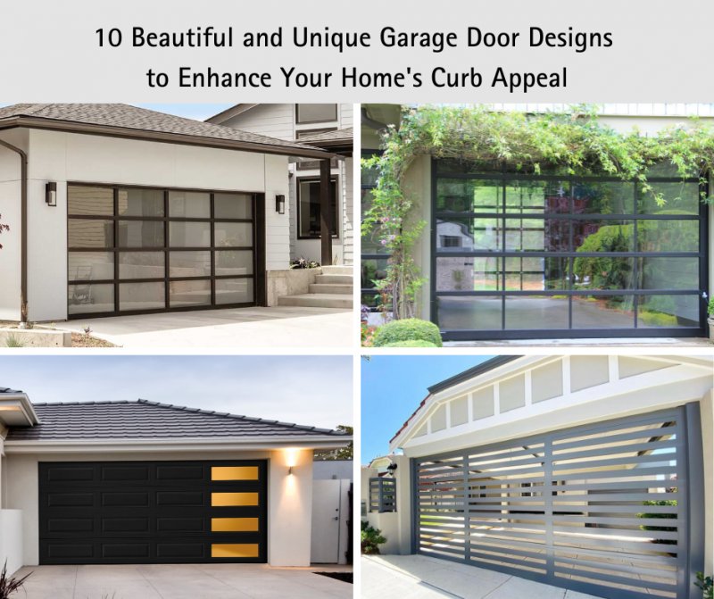 10 Beautiful and Unique Garage Door Designs to Enhance Your Home's Curb